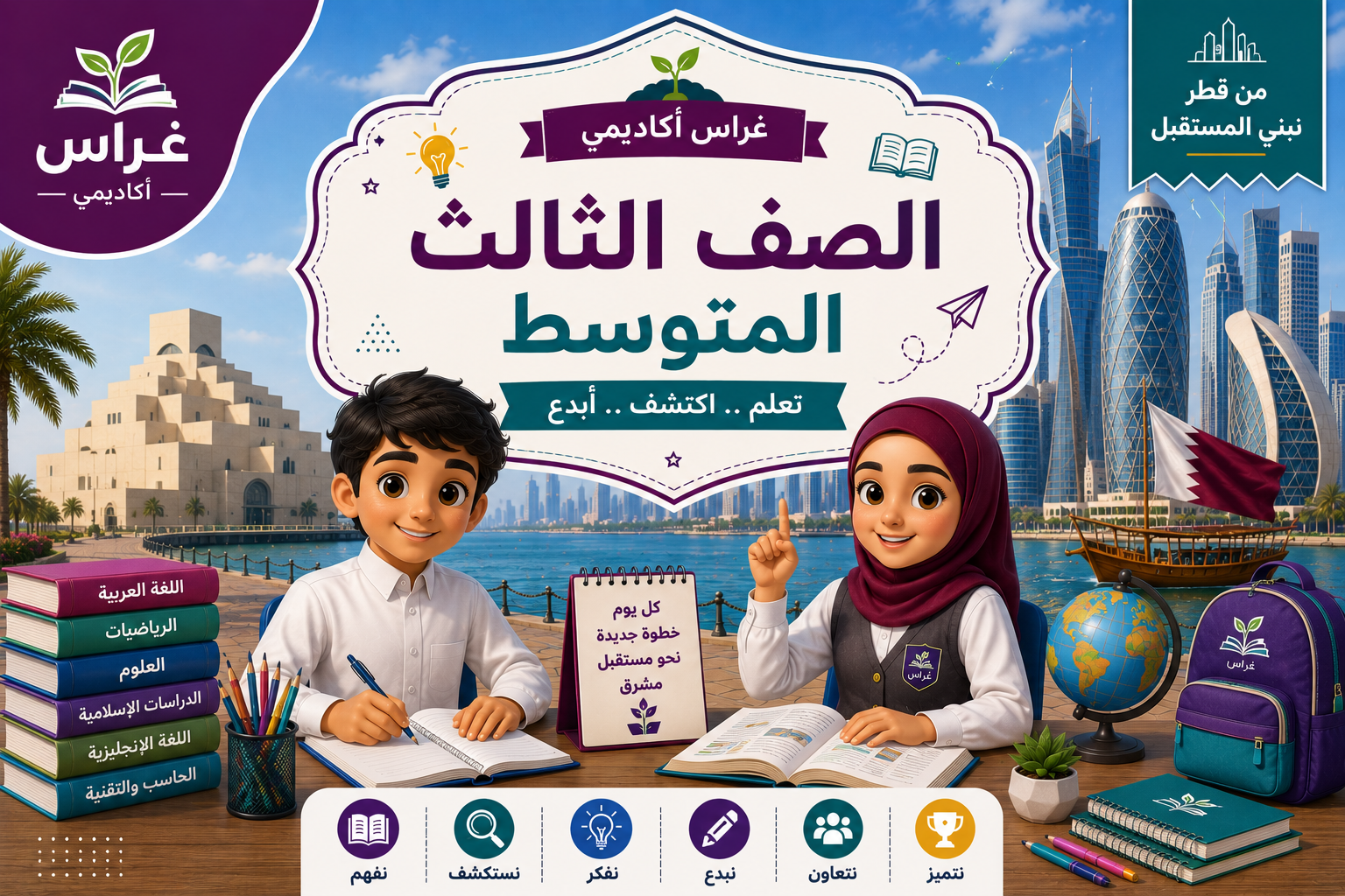 المستوى التاسع منهج قطر