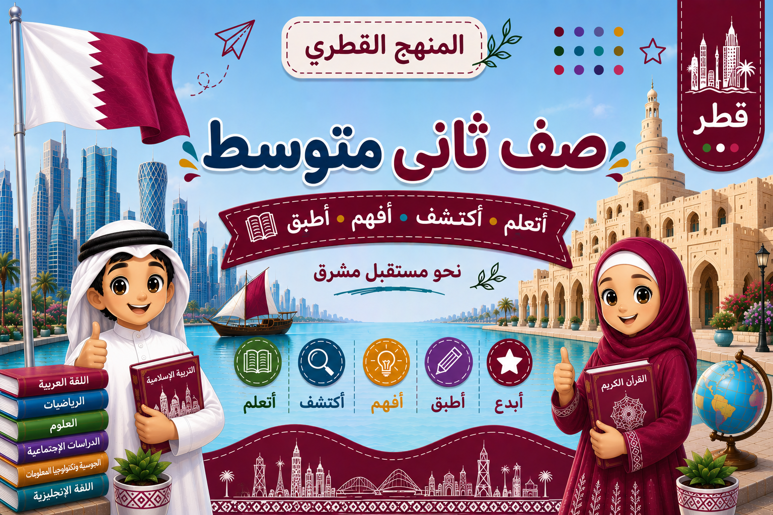 المستوى الثامن منهج قطر