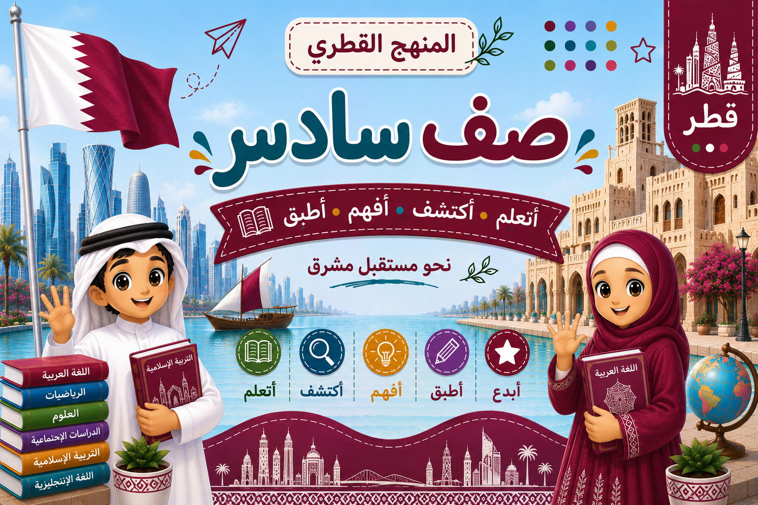 المستوى السادس منهج قطر
