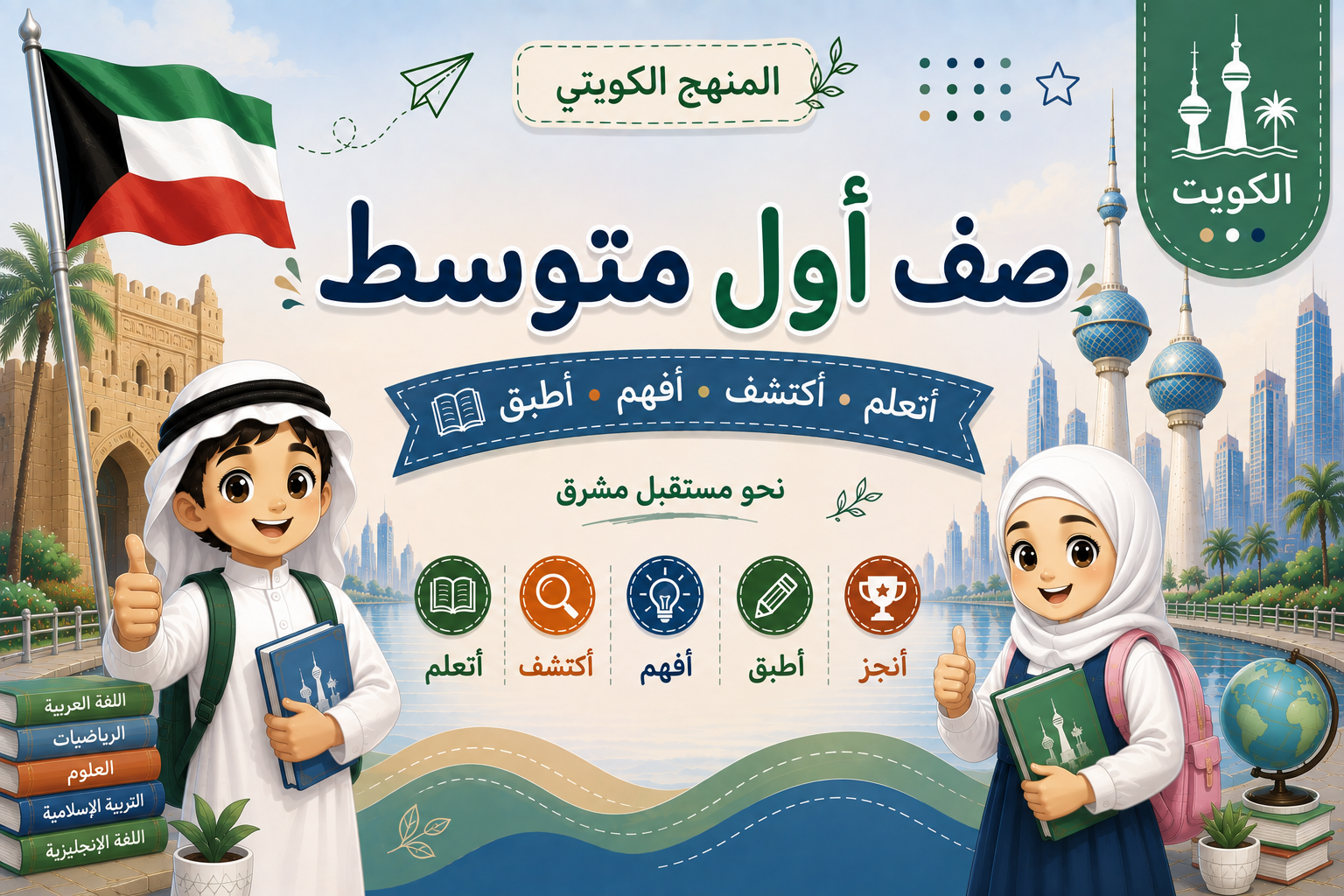 الصف السابع منهج الكويت