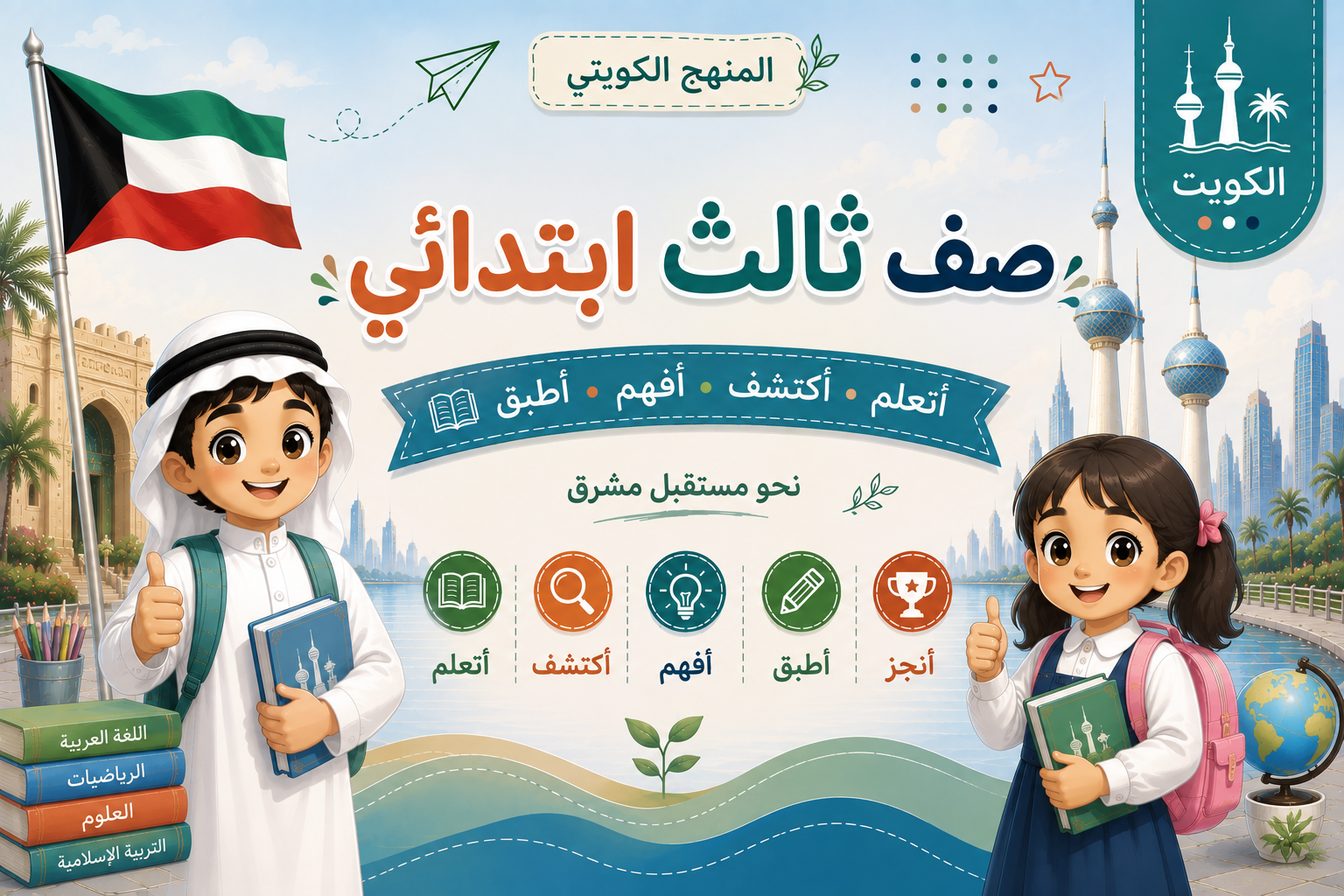 الصف الثالث الإبتدائى منهج الكويت