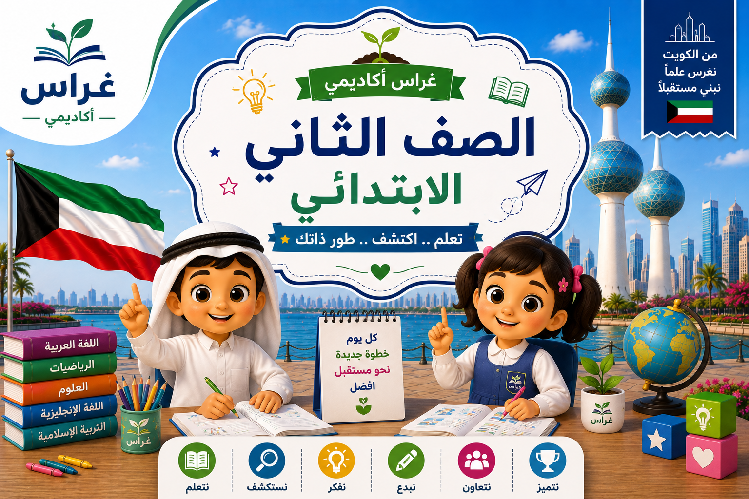 صف ثانى إبتدائى منهج الكويت