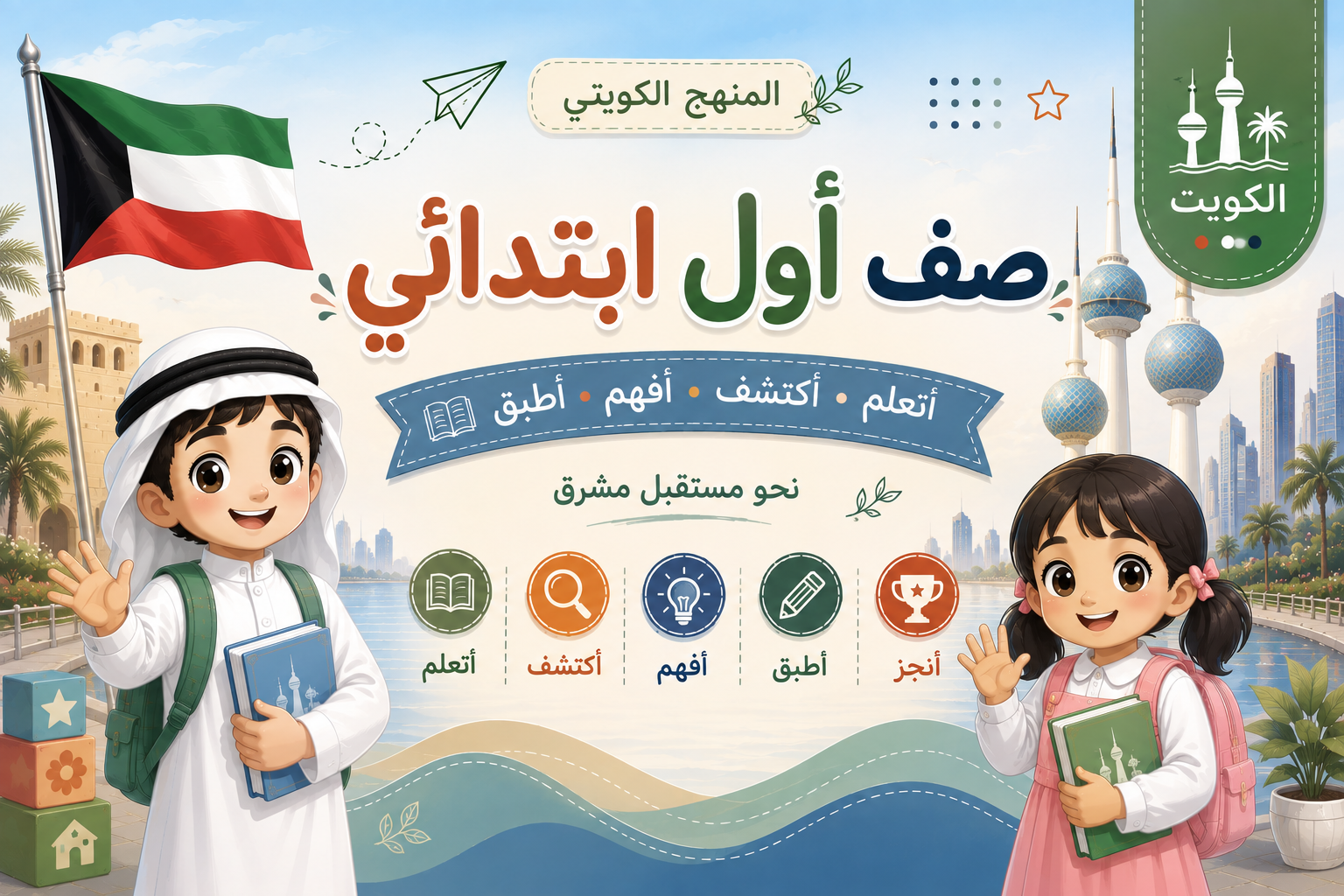 الصف الأول الإبتدائى منهج الكويت