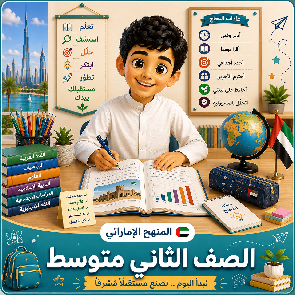 صف ثامن منهج الإمارات