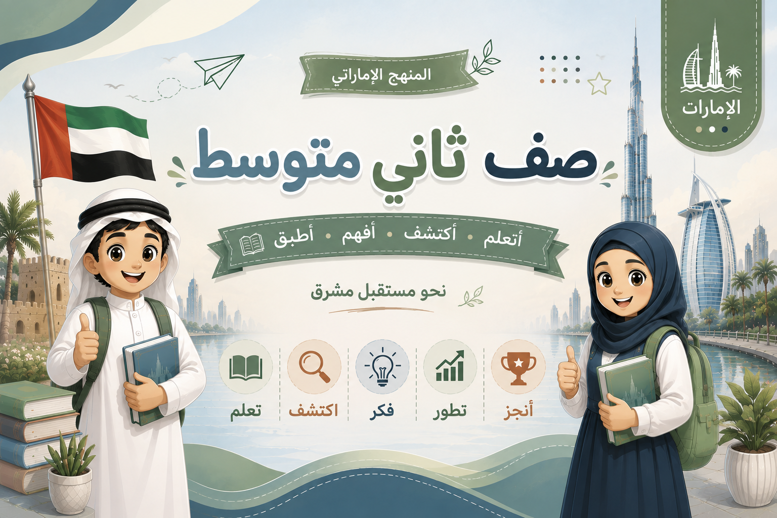 صف ثامن منهج الإمارات