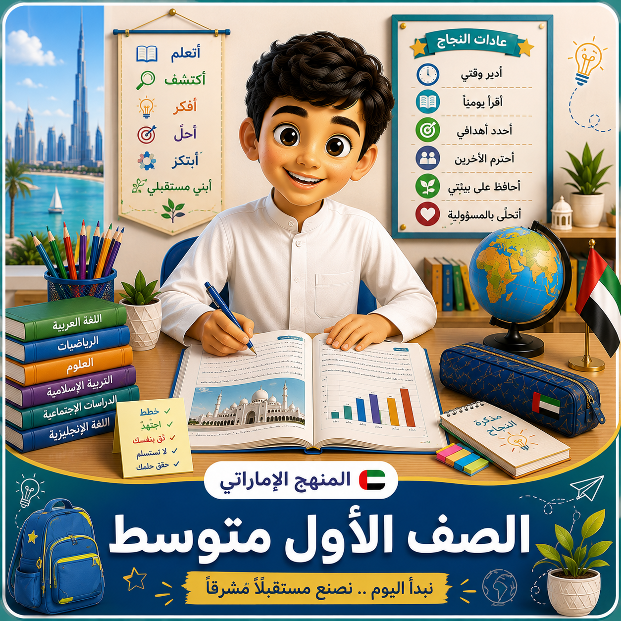 صف سابع منهج الإمارات
