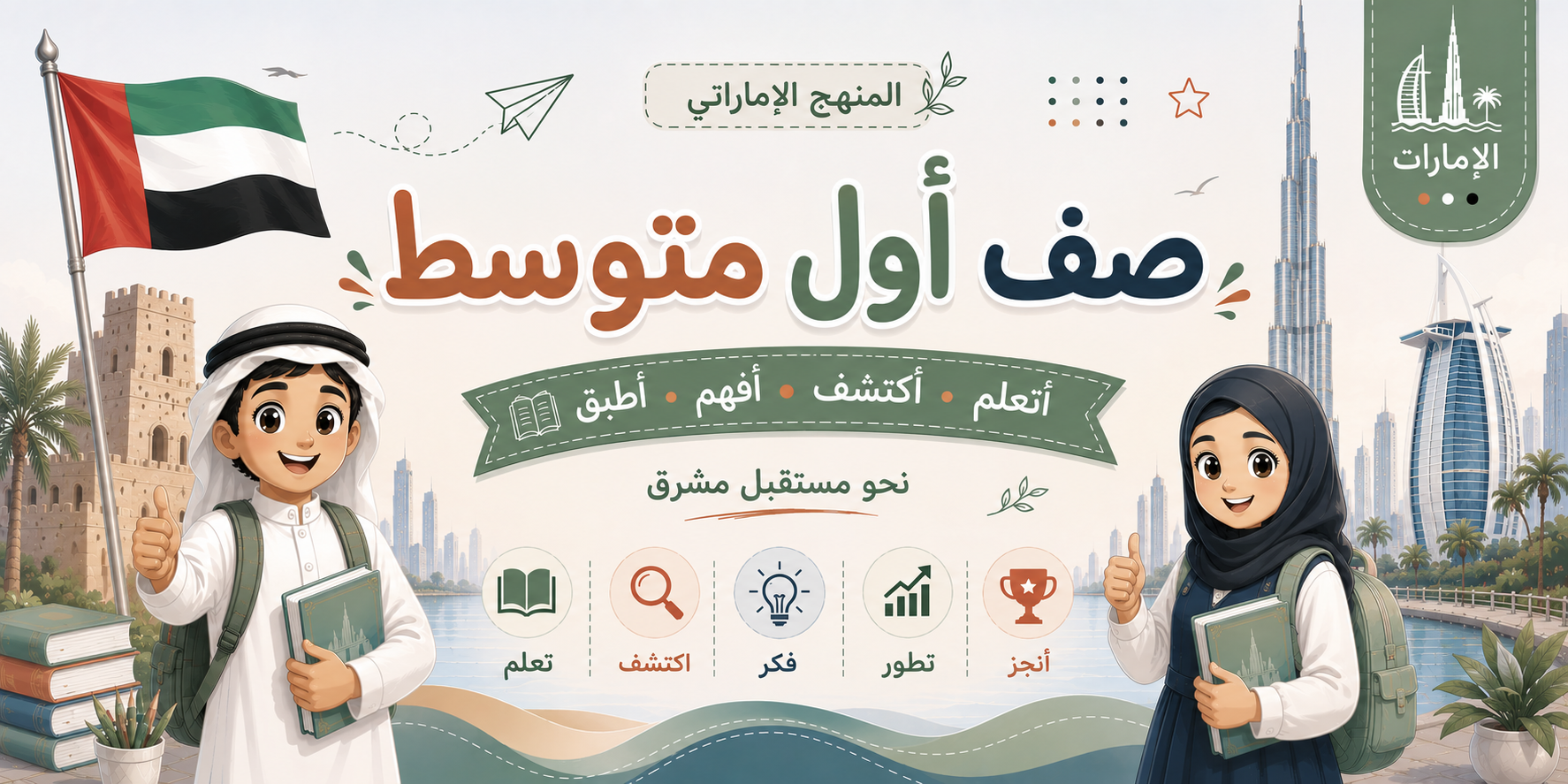 صف سابع منهج الإمارات