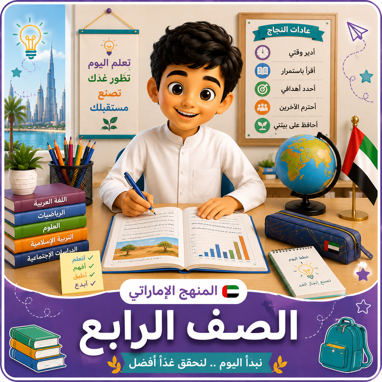 الصف الرابع الإبتدائى منهج الإمارات
