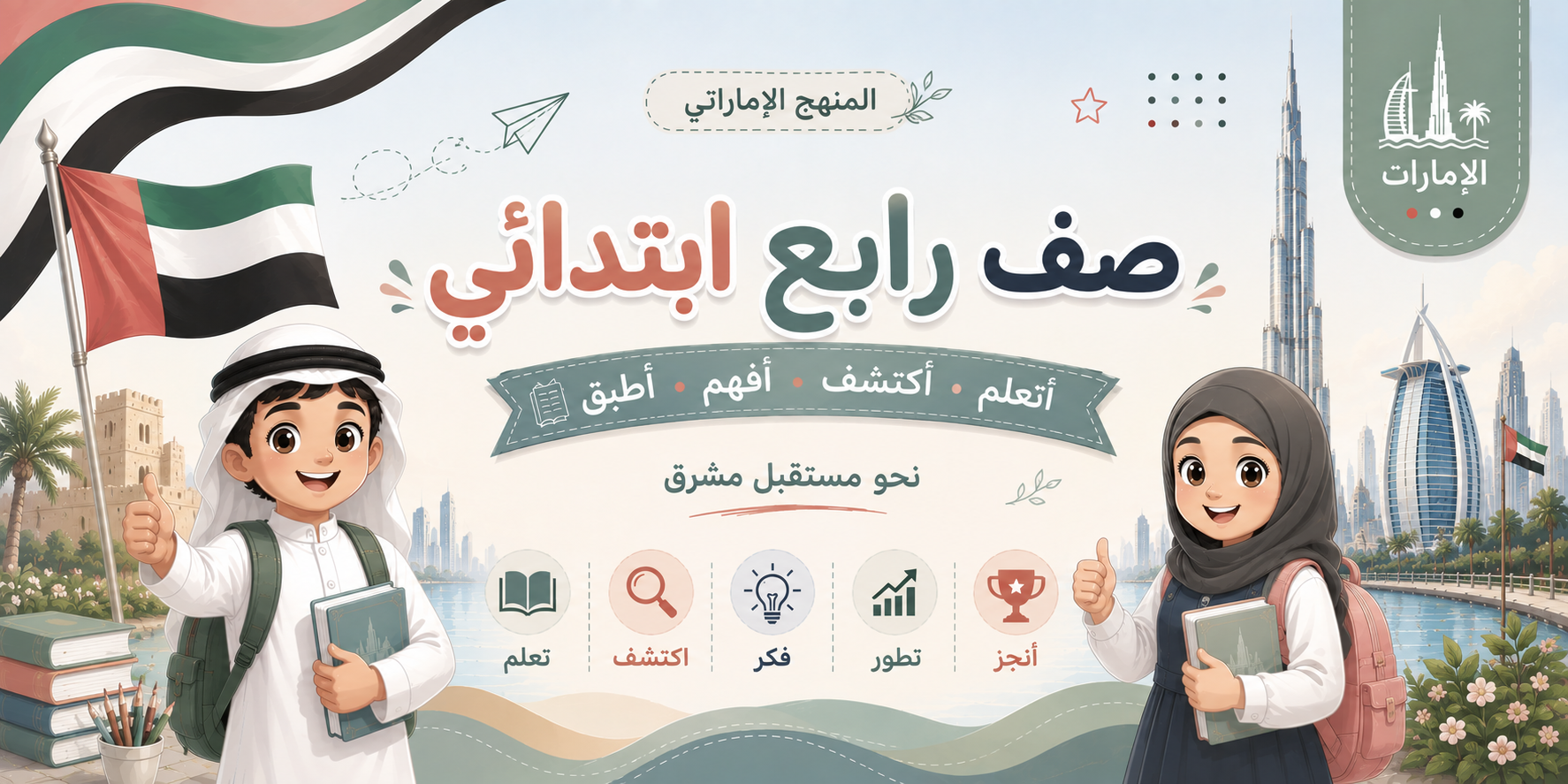 الصف الرابع الإبتدائى منهج الإمارات