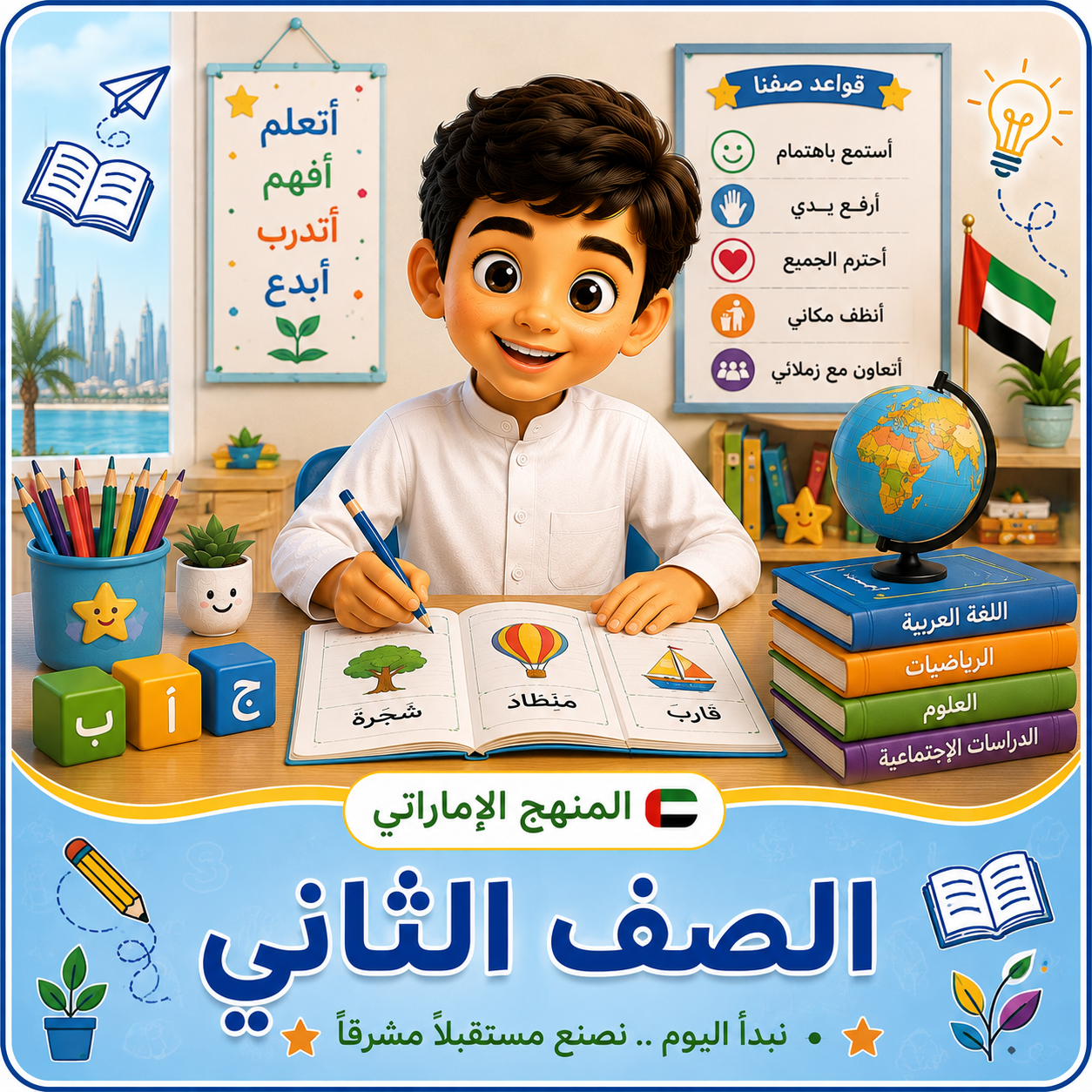 الصف الثانى الإبتدائى منهج الإمارات