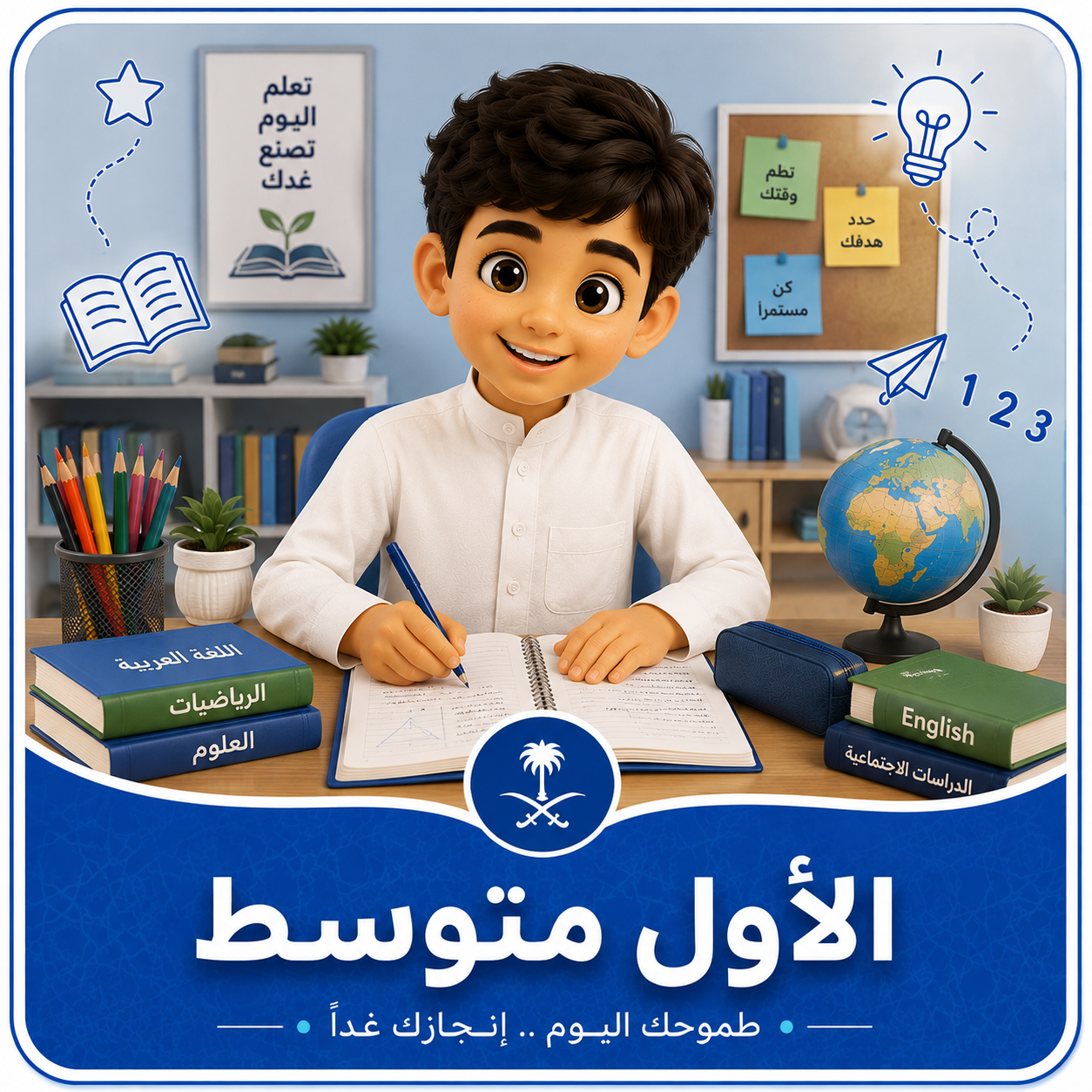 الصف الأول المتوسط " منهج سعودى "