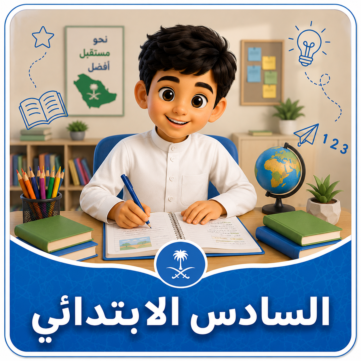 الصف السادس الإبتدائى " منهج سعودى "